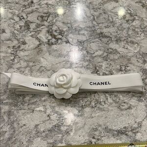 🎀 Chanel 1-Inch Ribbon - 165 Inches with Camellia Flower